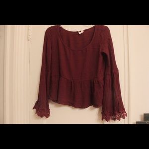 Others Follow - Scarlet Flared Blouse